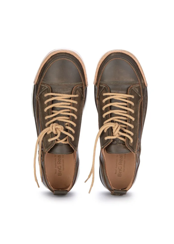 BNG REAL SHOES | SNEAKERS LA MILITARE NOCE MARRONE Solo un giorno rimasto