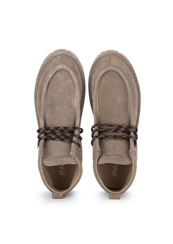 PANCHIC | STIVALETTI ALLACCIATI CREEPER GRIGIO 50% di sconto con spedizione gratuita