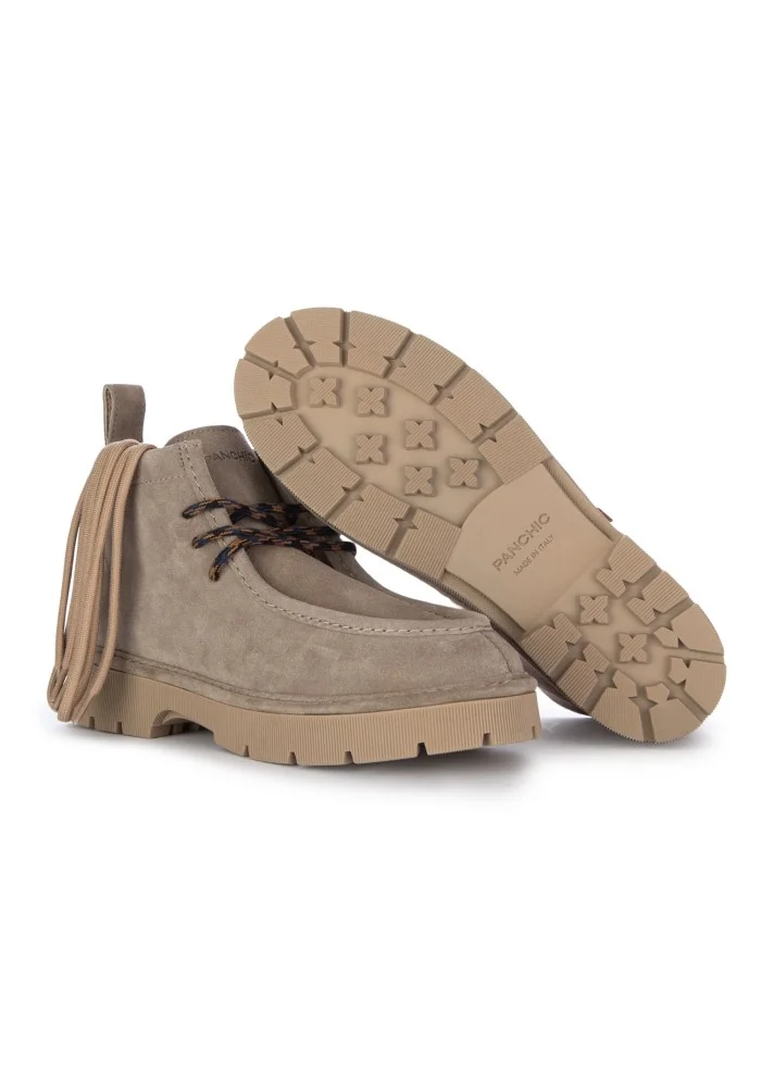 PANCHIC | STIVALETTI ALLACCIATI CREEPER GRIGIO 50% di sconto con spedizione gratuita
