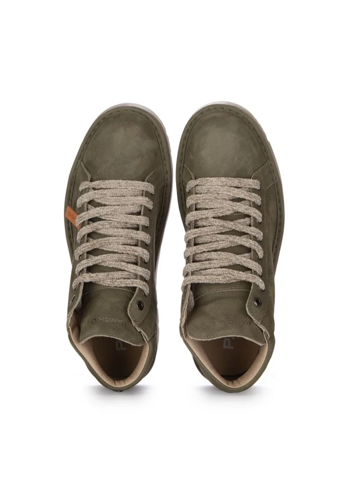 PANCHIC | SNEAKERS ALTE PELLE VERDE Trasporto libero internazionale