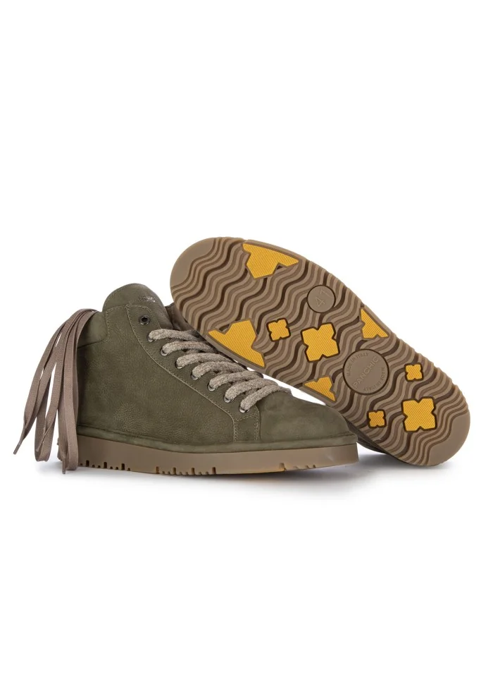 PANCHIC | SNEAKERS ALTE PELLE VERDE Trasporto libero internazionale