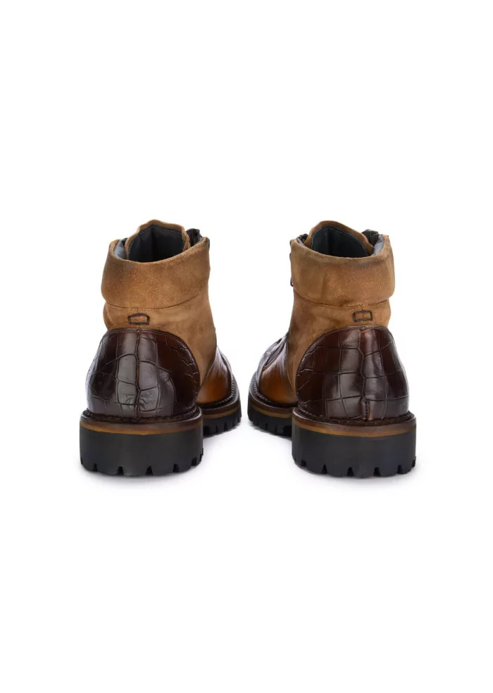 LORENZI | STIVALETTI ALLACCIATI SAFARI MARRONE BEIGE Pezzi Unici
