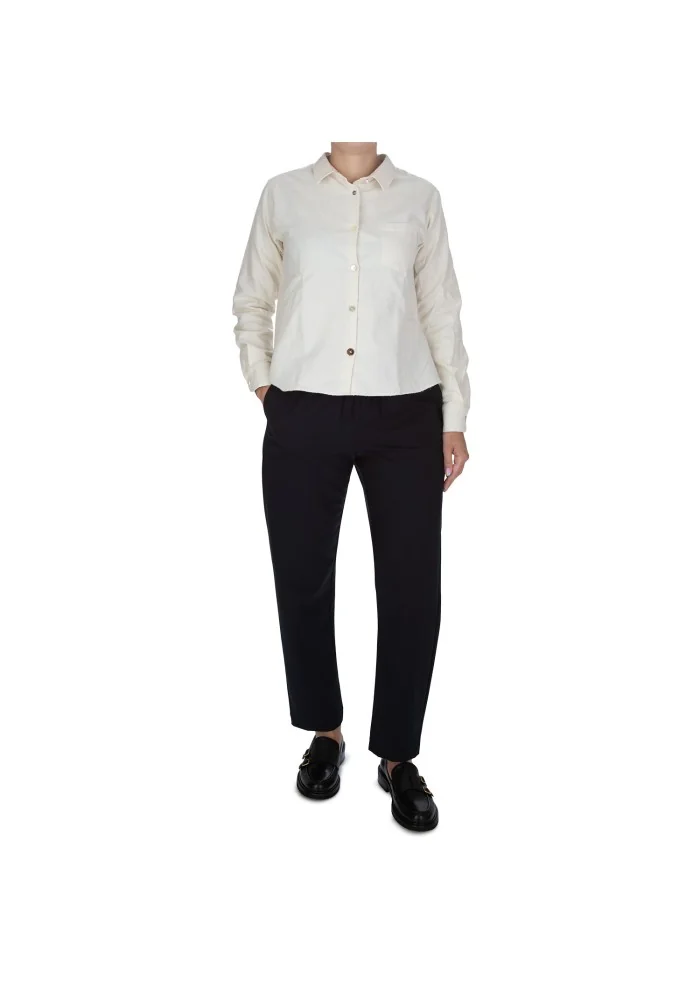 SEMICOUTURE | PANTALONI VITA ELASTICIZZATA BLU Offerta
