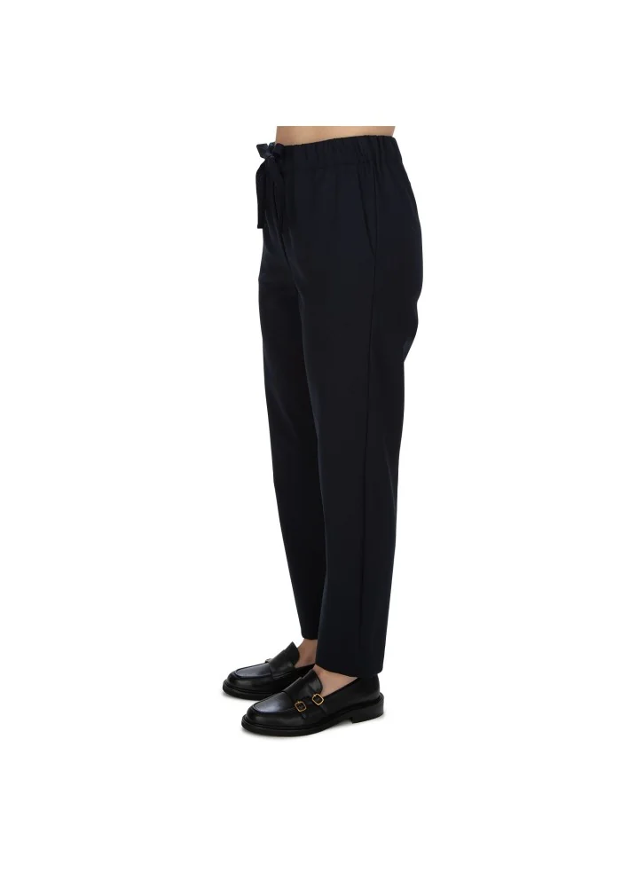 SEMICOUTURE | PANTALONI VITA ELASTICIZZATA BLU Offerta