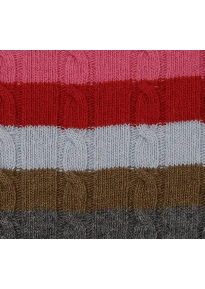 SEMICOUTURE | MAGLIONE DOLCEVITA LANA MULTICOLORE Vendita Calda
