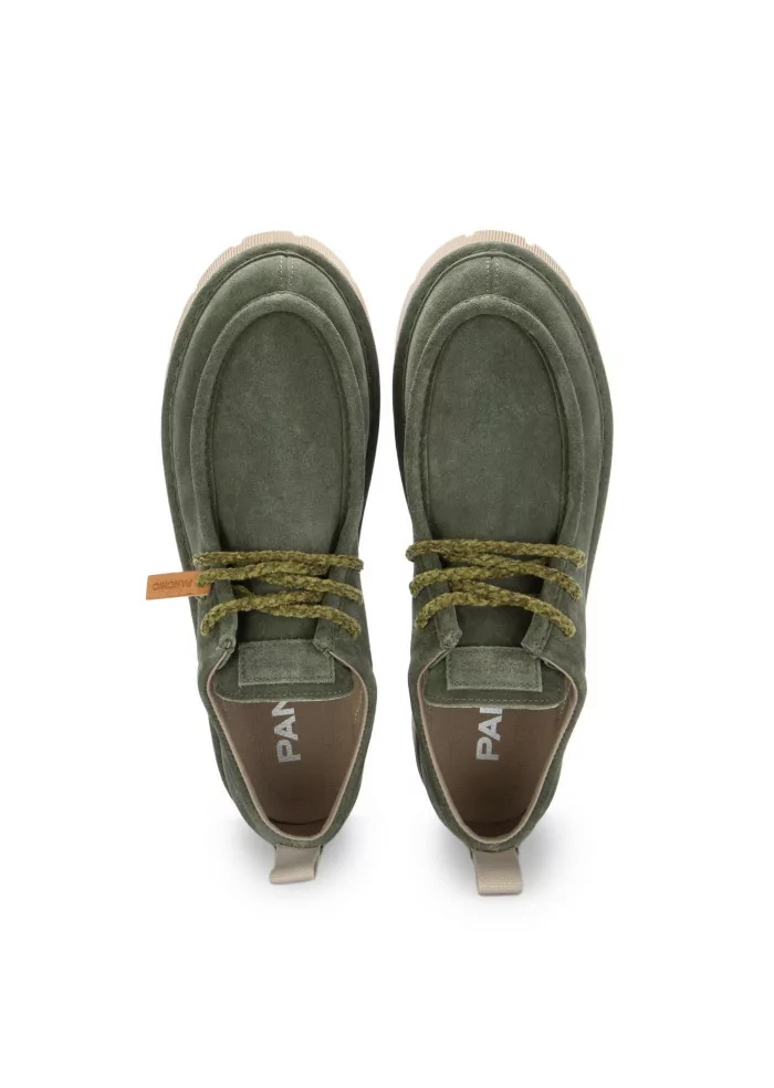 PANCHIC | SCARPE BASSE CAMOSCIO VERDE SCURO Nuova