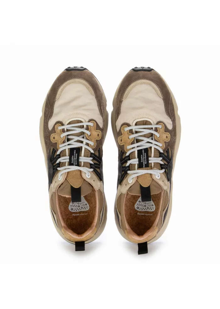 FLOWER MOUNTAIN | SNEAKERS YAMANO 3 CAMOSCIO NYLON MARRONE Fornitura limitata