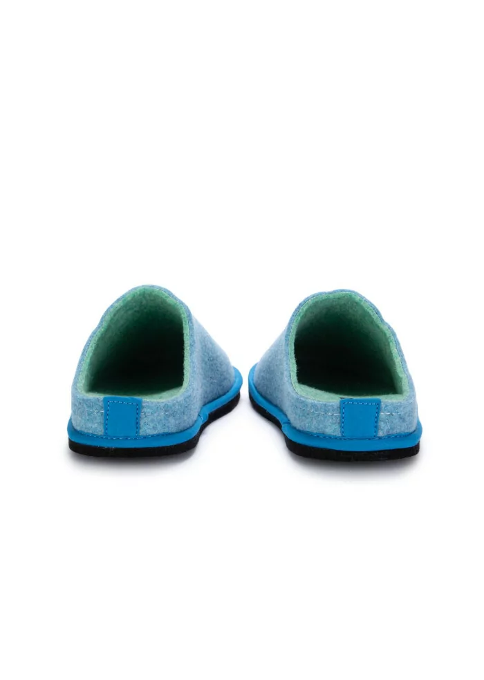 LÖWENWEISS | PANTOFOLE FELTRO DI LANA BLU TURCHESE Offerta esclusiva