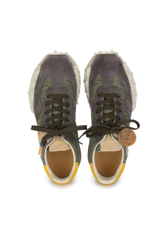 BARRACUDA | SNEAKERS CAMOSCIO NYLON GRIGIO VERDE Cyber Monday