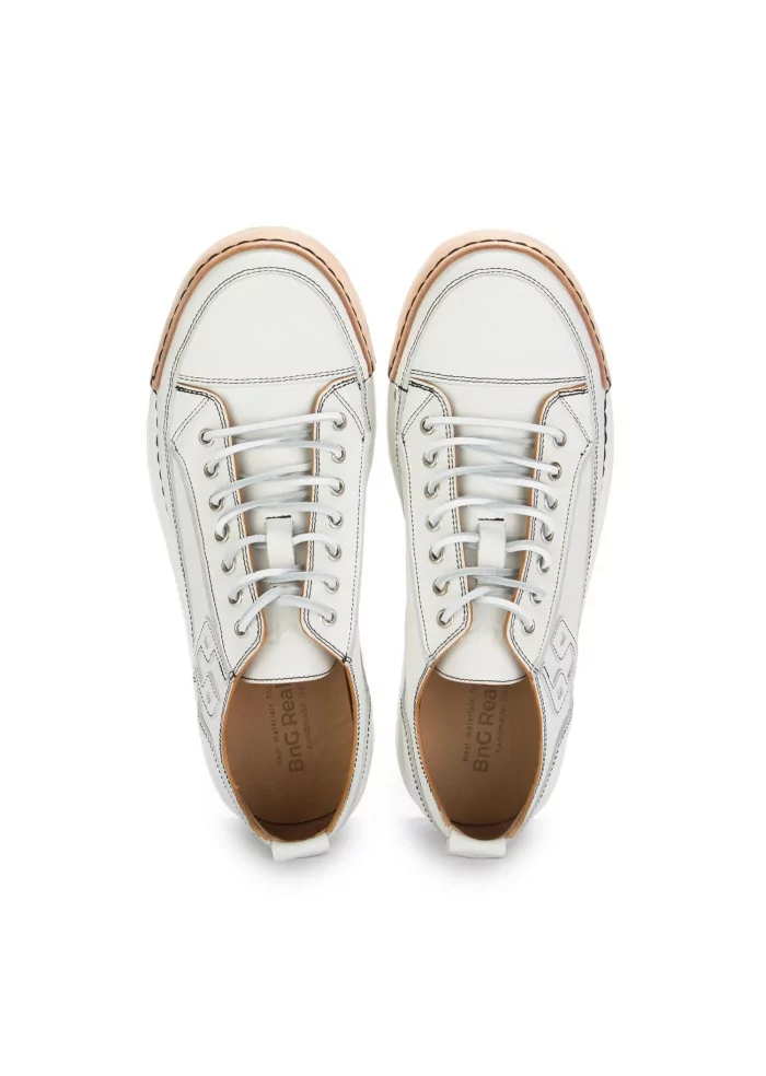 BNG REAL SHOES | SNEAKERS LA VINTAGE PELLE BIANCO Offerta San Valentino
