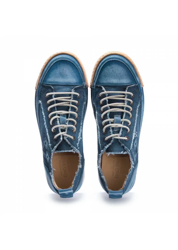 BNG REAL SHOES | SNEAKERS "LA JEANS" CANVAS BLU Offerta migliore