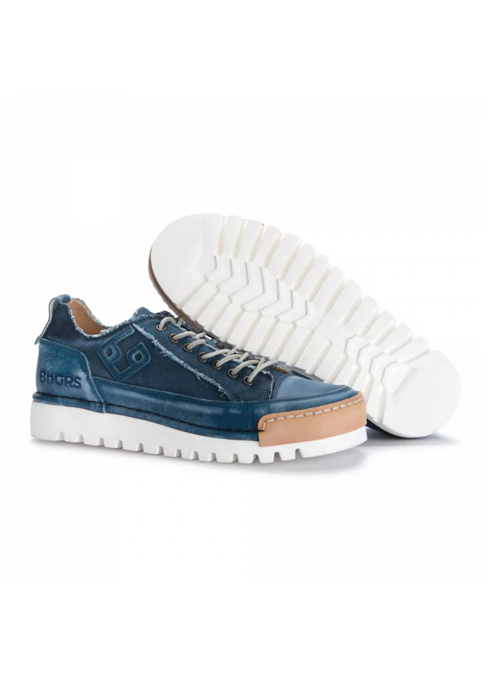BNG REAL SHOES | SNEAKERS "LA JEANS" CANVAS BLU Offerta migliore