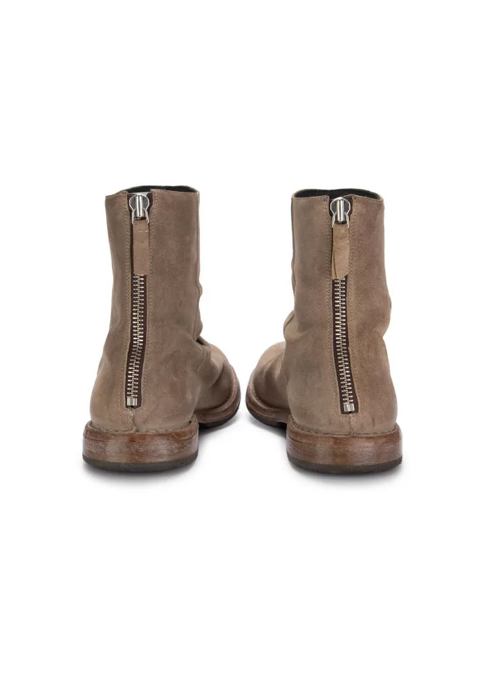 MOMA | STIVALETTI PELLE CAMOSCIO ZIP BEIGE Offerta temporanea