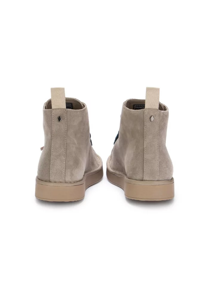 PANCHIC | TRONCHETTI CAMOSCIO GRIGIO CHIARO LACCI BLU Offerte esclusive