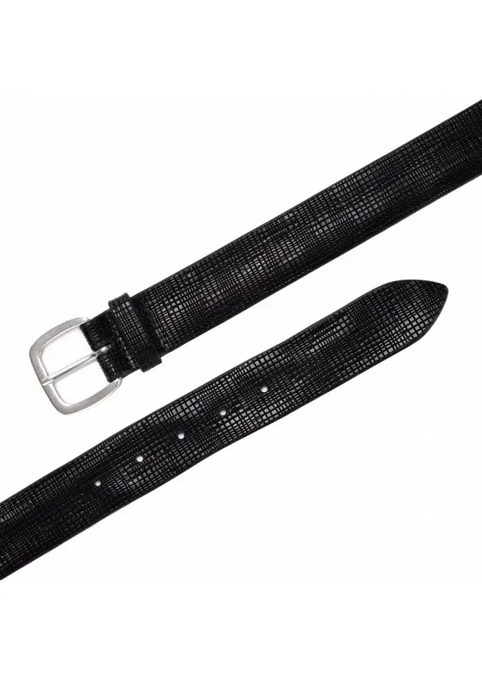 ORCIANI | CINTURA PELLE LASERATA CROSS NERO Bestseller