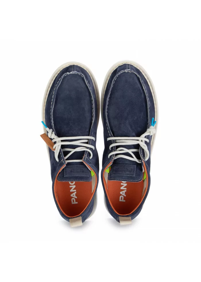 PANCHIC | SCARPE ALLACCIATE CAMOSCIO BLU Liquidazione