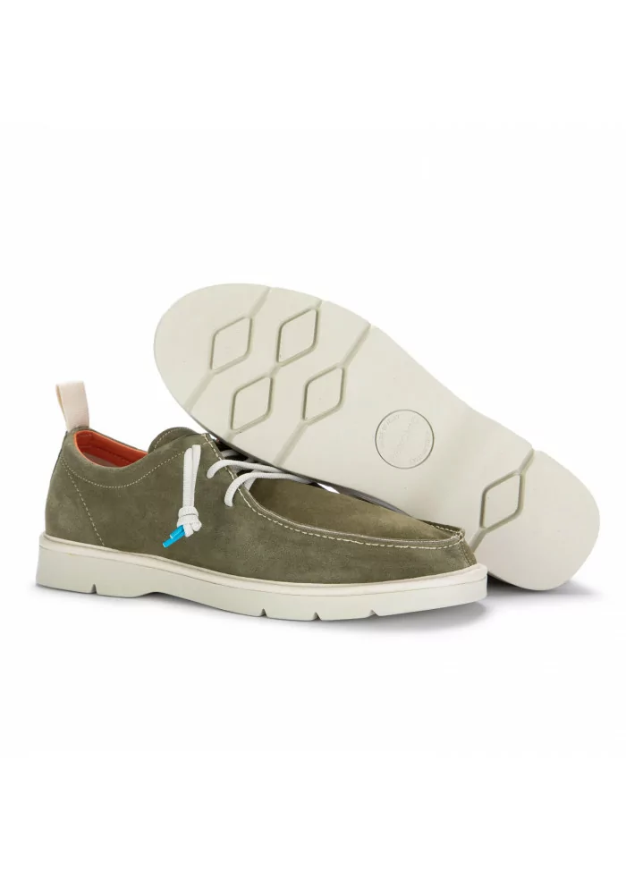 PANCHIC | SCARPE ALLACCIATE CAMOSCIO VERDE SALVIA Comprane uno, ottenene uno gratis