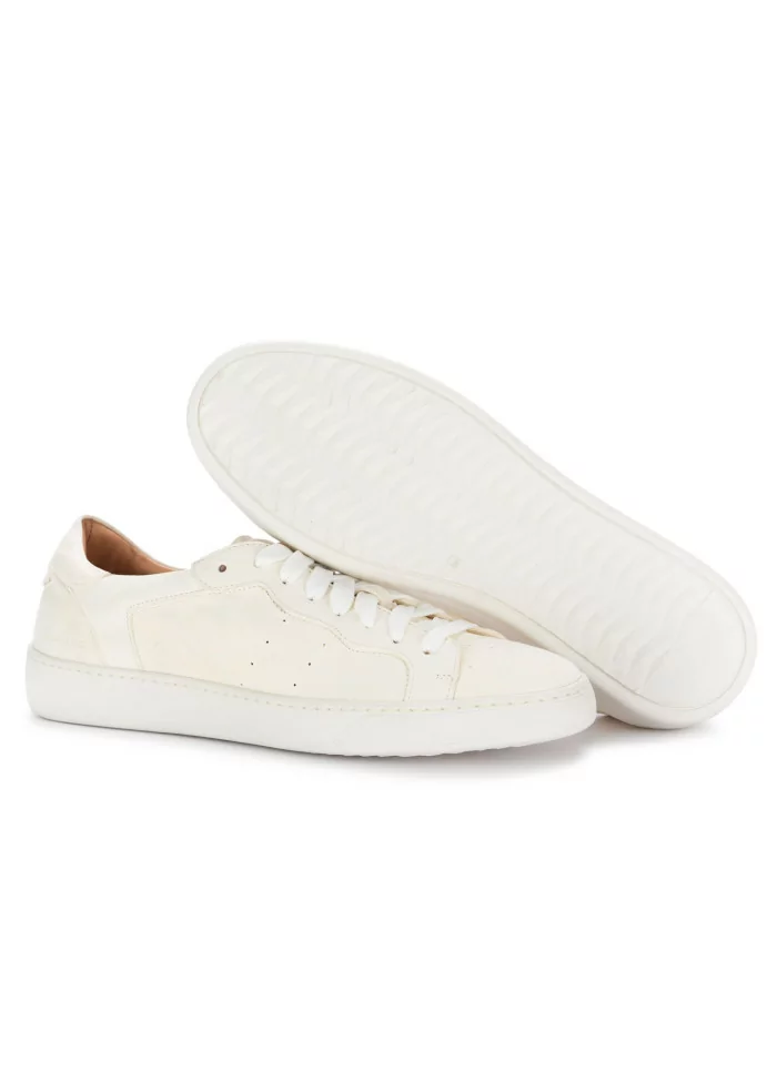 MANOVIA 52 | SNEAKERS WATER PELLE SCAMOSCIATA BIANCO Rilascio limitato