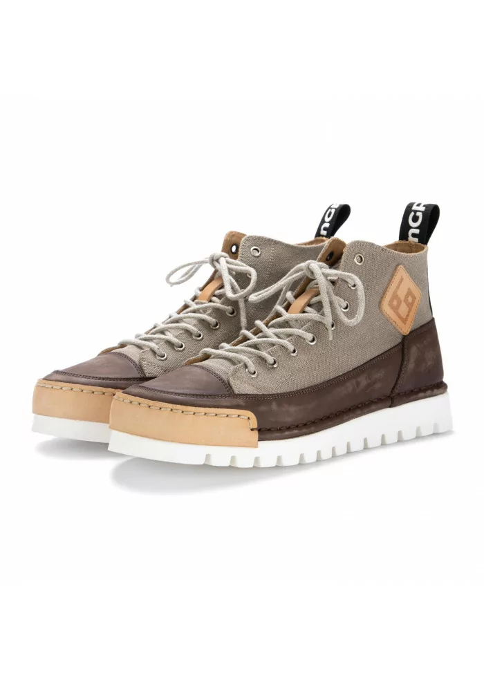 BNG REAL SHOES | SNEAKERS LA MOKA CANVAS HIGH MARRONE CACHI Promozione temporanea