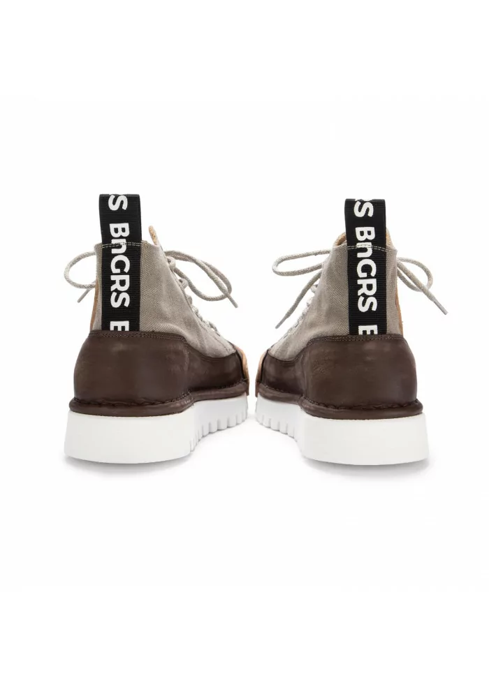 BNG REAL SHOES | SNEAKERS LA MOKA CANVAS HIGH MARRONE CACHI Promozione temporanea