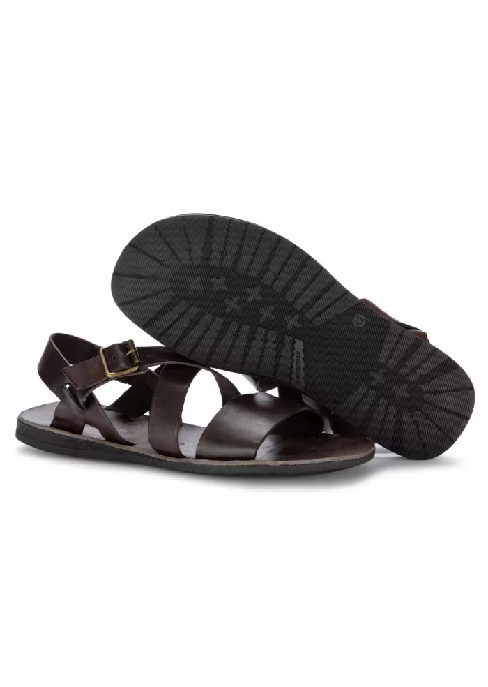 BRADOR | SANDALI PELLE CUOIO MARRONE RUM Fino al 50% di sconto