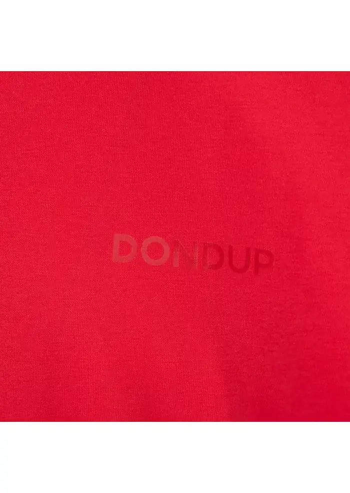 DONDUP | T-SHIRT REGULAR LOGO ROSSO In vendita