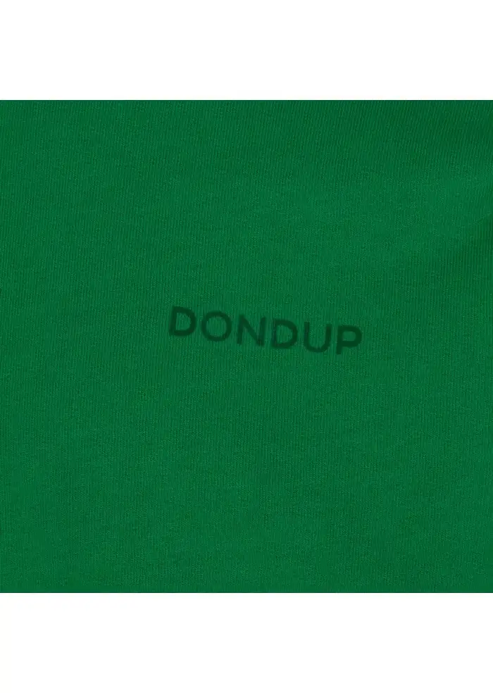 DONDUP | FELPA REGULAR LOGO VERDE 50% di sconto per tempo limitato
