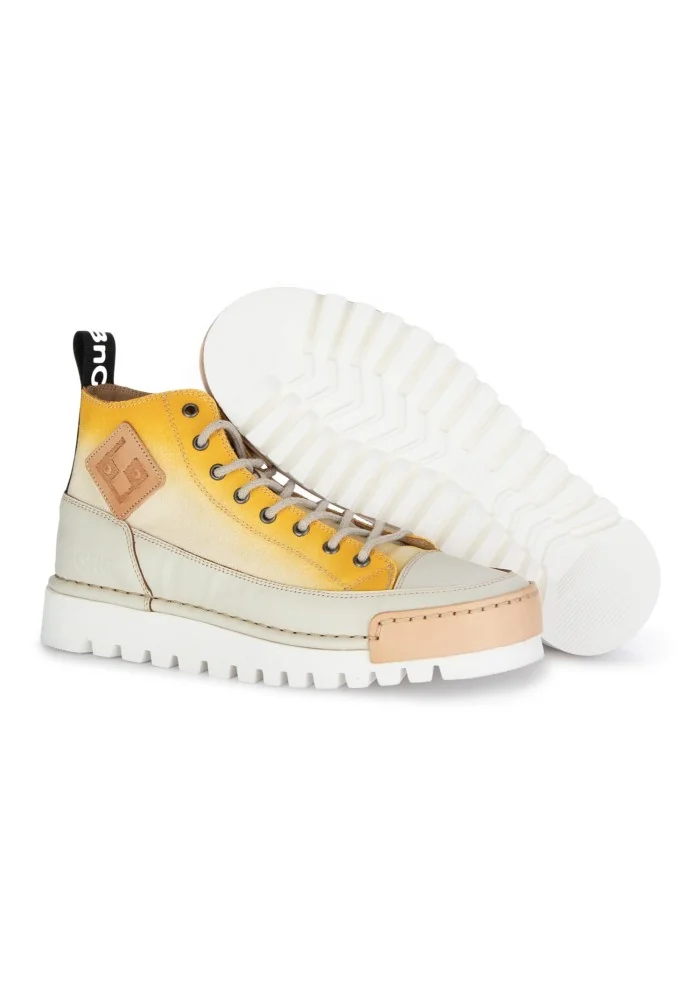 BNG REAL SHOES | SNEAKERS LA SFUMATA GIALLO BIANCO Spedizione gratuita