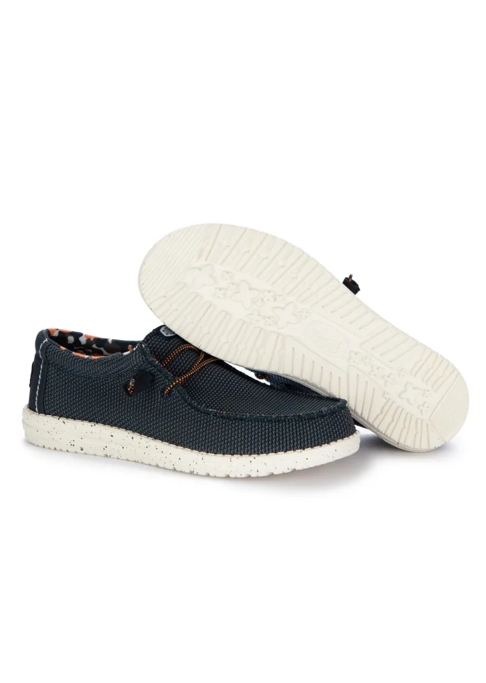 HEY DUDE | SCARPE BASSE WALLY SOX STITCH BLU Offerta speciale