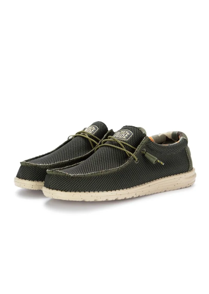 HEY DUDE | SCARPE BASSE WALLY SOX STITCH VERDE Comprare a buon mercato