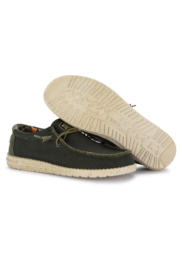 HEY DUDE | SCARPE BASSE WALLY SOX STITCH VERDE Comprare a buon mercato