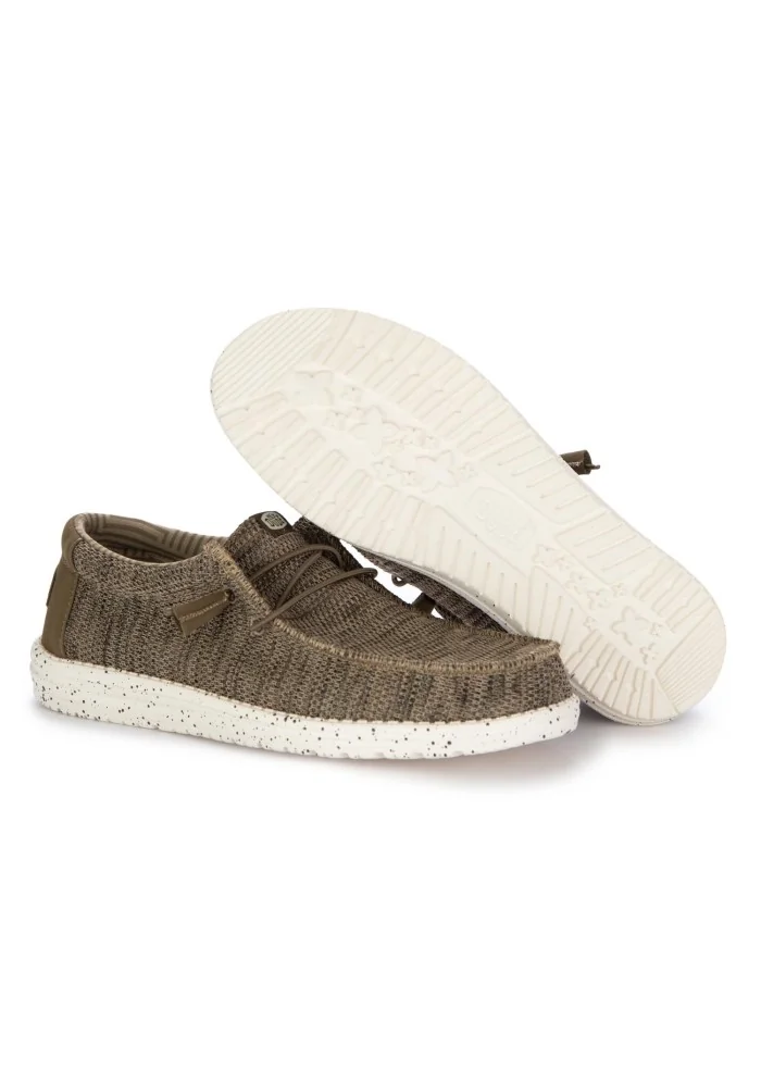 HEY DUDE | SCARPE BASSE WALLY SOX MARRONE Grande vendita
