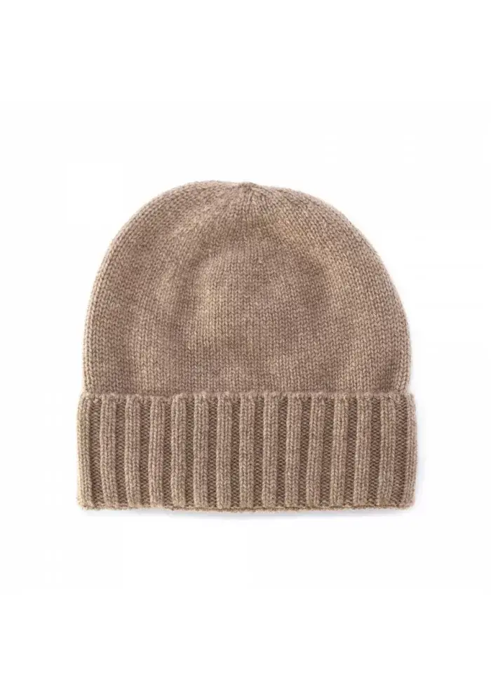 BERRETTO UNISEX "CUPOLA RASATA" RIVIERA | 100% CACHEMIRE MARRONE Offerta esclusiva