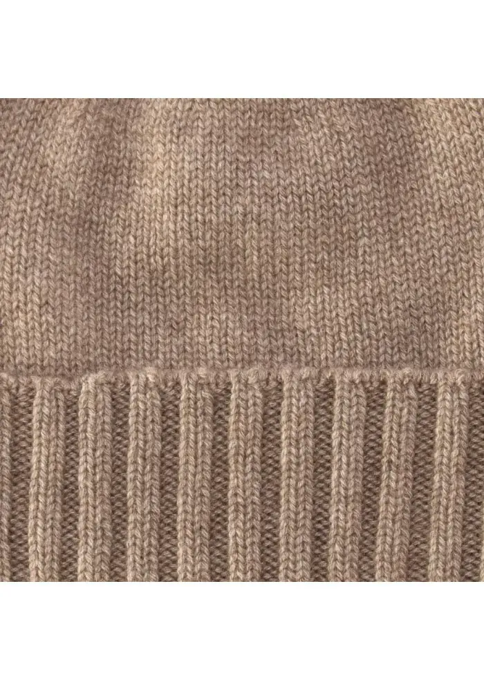 BERRETTO UNISEX "CUPOLA RASATA" RIVIERA | 100% CACHEMIRE MARRONE Offerta esclusiva