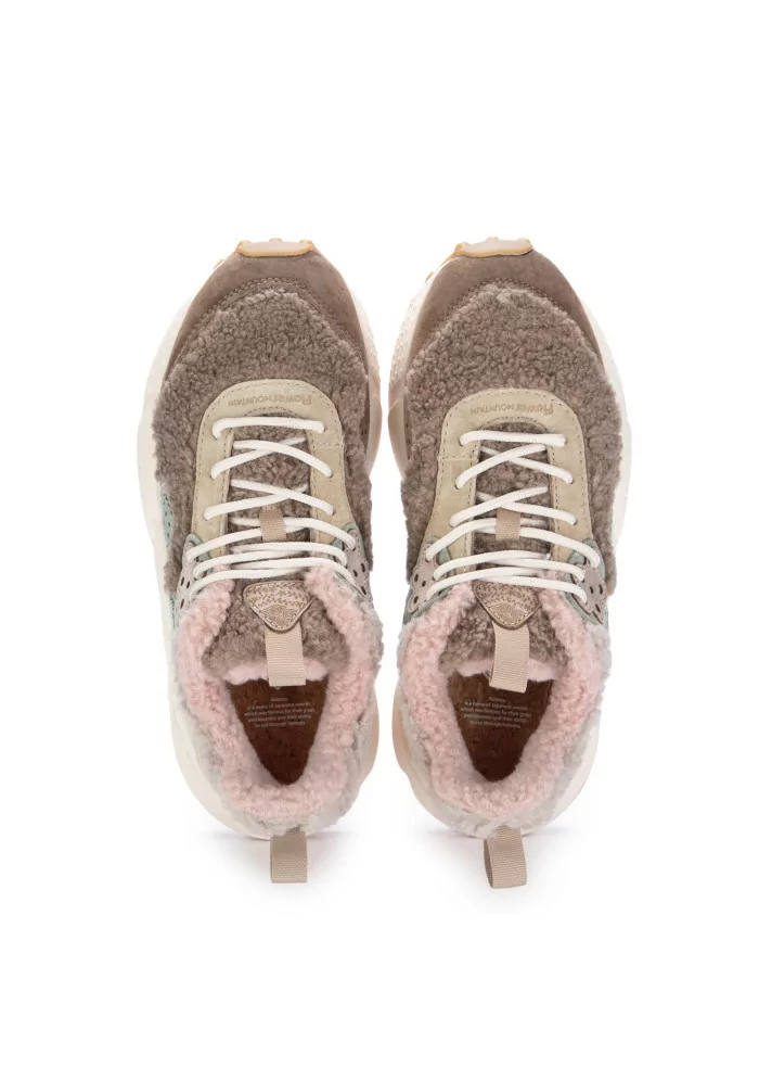 FLOWER MOUNTAIN | SNEAKERS KOTETSU TEDDY MARRONE ROSA Offerta Anniversario