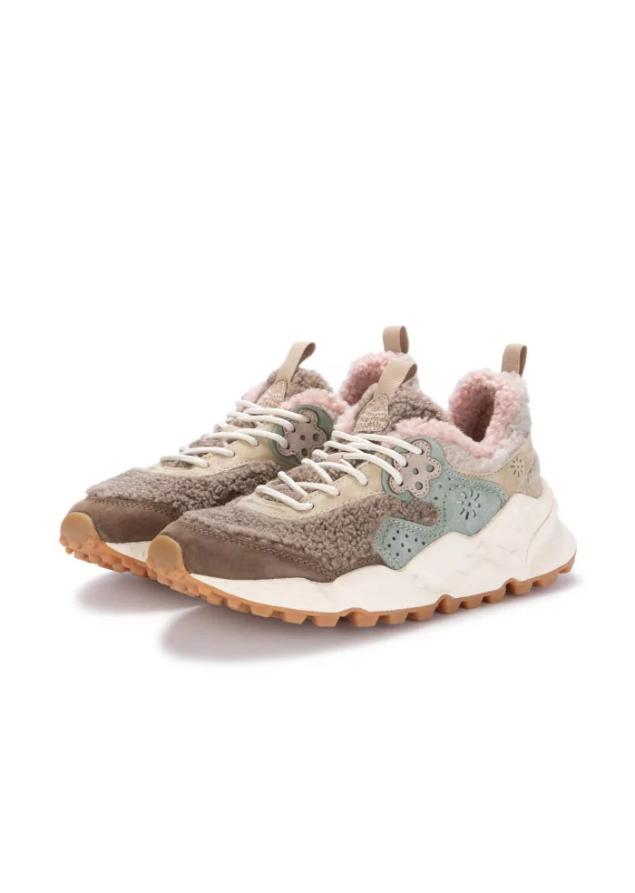 FLOWER MOUNTAIN | SNEAKERS KOTETSU TEDDY MARRONE ROSA Offerta Anniversario
