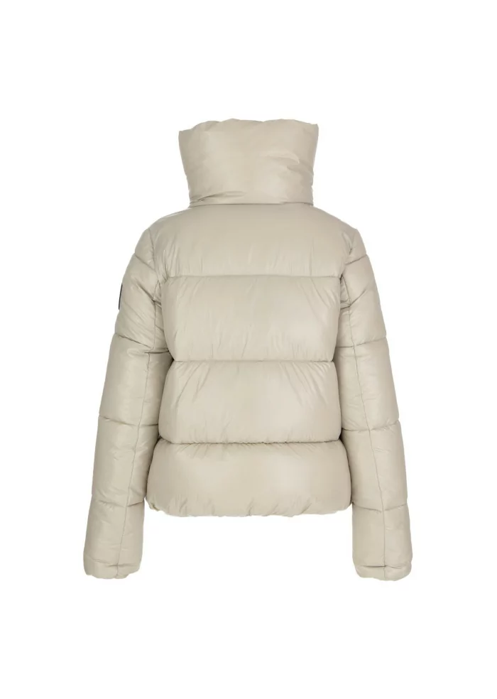 SAVE THE DUCK | PIUMINO BOMBER LUCK19 ISLA BEIGE Latest fashion