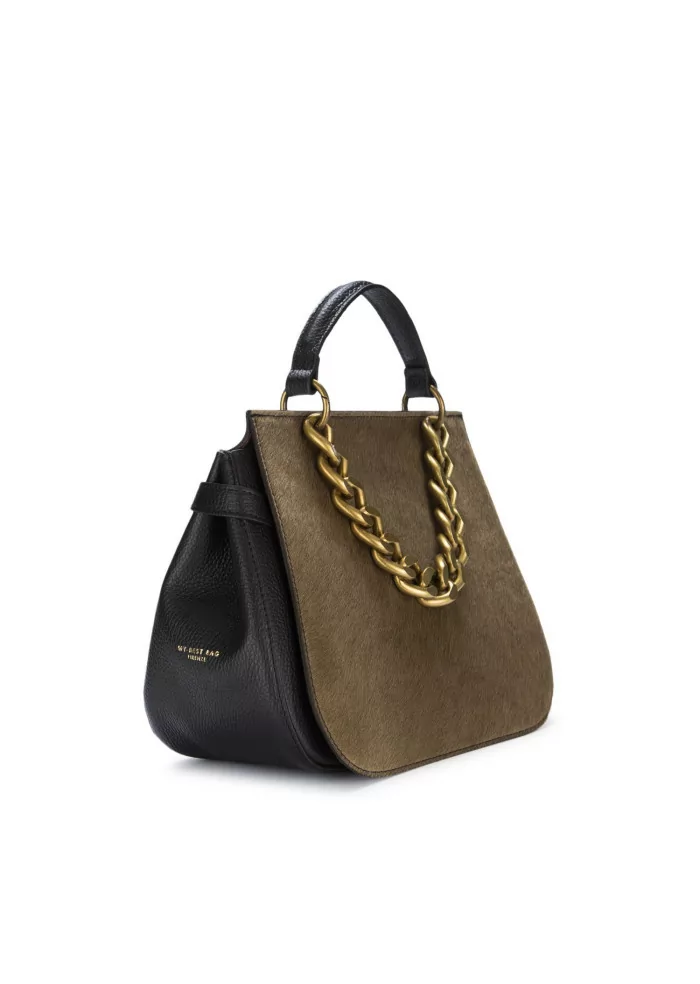 MY BEST BAG | BORSA A MANO EVELINE NERO KHAKI Lightning offer