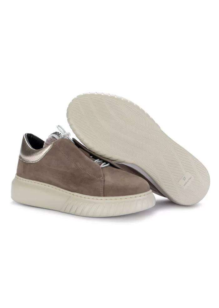 ANDIA FORA | SNEAKERS LIBI PY PELLE NABUK GRIGIO SMOG Sconti VIP