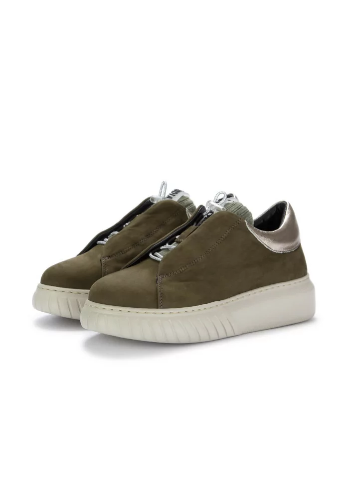 ANDIA FORA | SNEAKERS LIBI PY PELLE NABUK VERDE MILITARE Fino al 50% di sconto