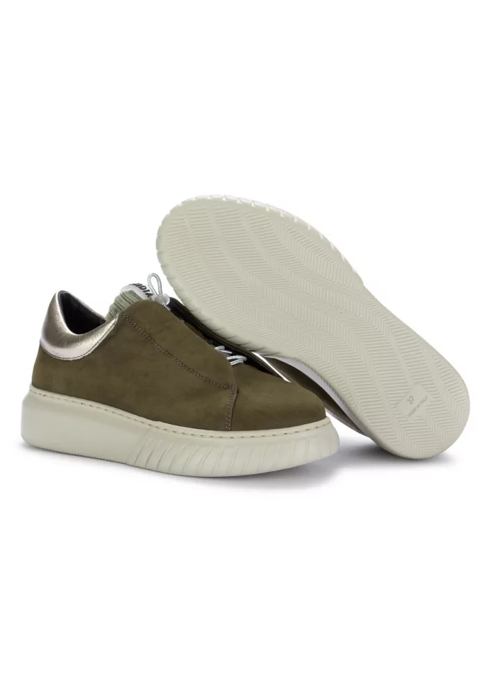 ANDIA FORA | SNEAKERS LIBI PY PELLE NABUK VERDE MILITARE Fino al 50% di sconto