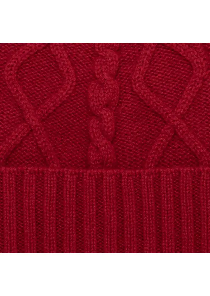 RIVIERA CASHMERE | BERRETTO WAFFLE ROSSO Limitato a 3 giorni