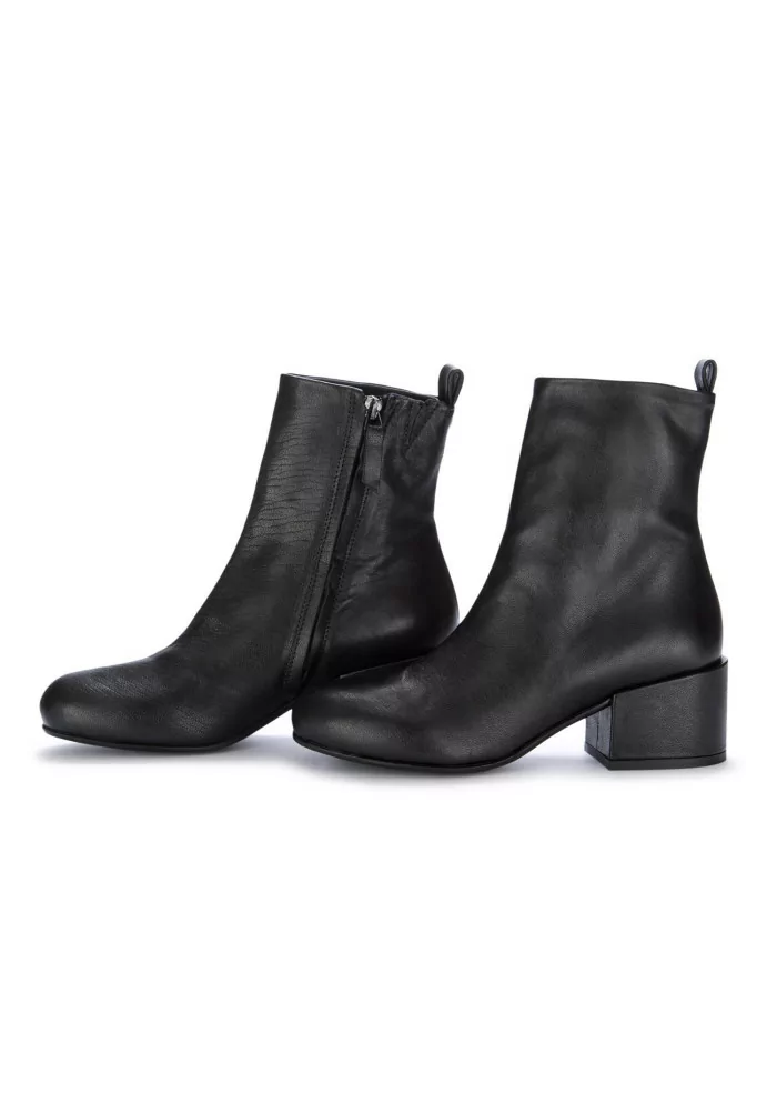 VICOLO 8 | STIVALETTI CON TACCO PELLE LAVATA NERO Duty-free