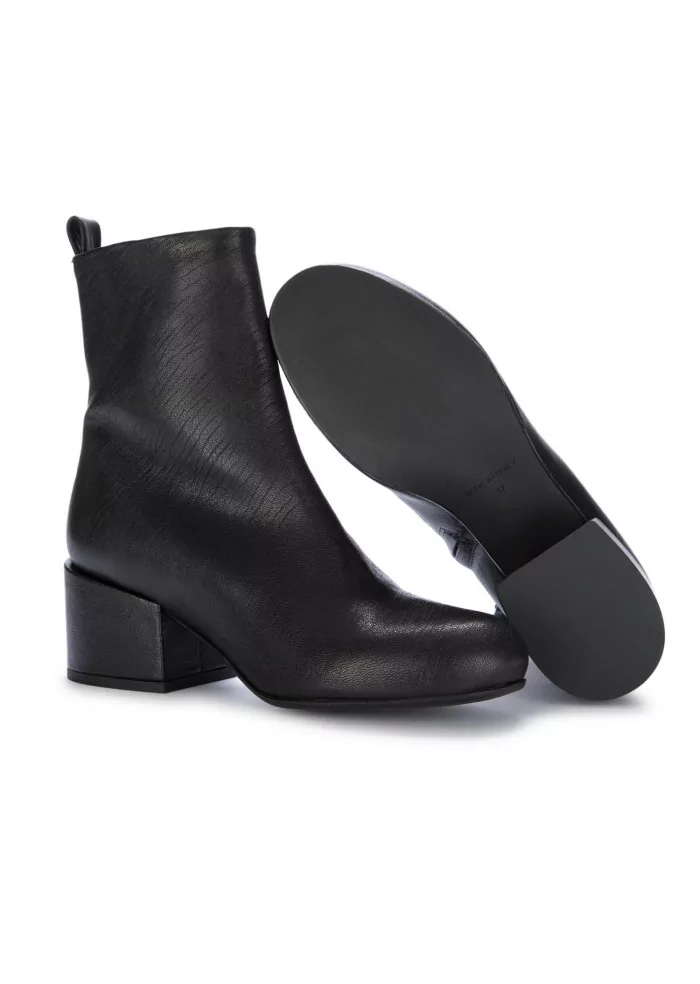 VICOLO 8 | STIVALETTI CON TACCO PELLE LAVATA NERO Duty-free
