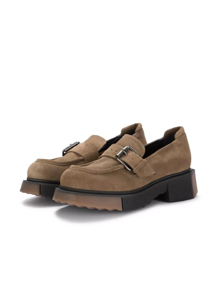 VICOLO 8 | MOCASSINI CHUNKY CAMOSCIO MARRONE Sconti questo mese