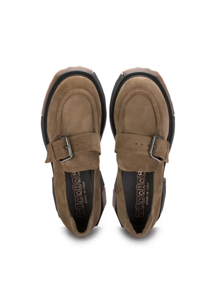 VICOLO 8 | MOCASSINI CHUNKY CAMOSCIO MARRONE Sconti questo mese
