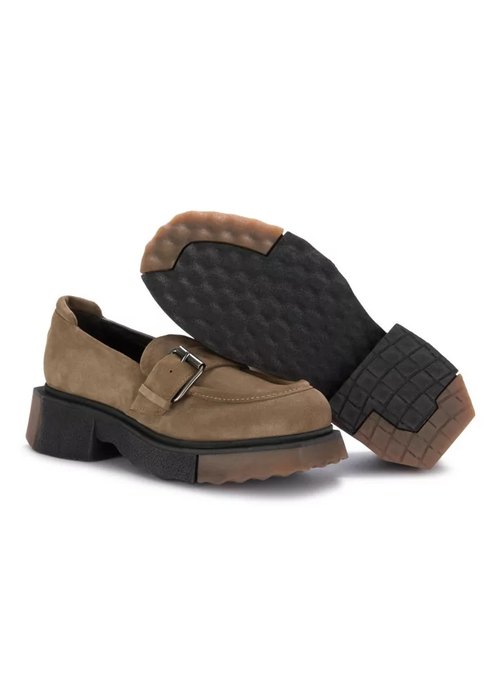 VICOLO 8 | MOCASSINI CHUNKY CAMOSCIO MARRONE Sconti questo mese