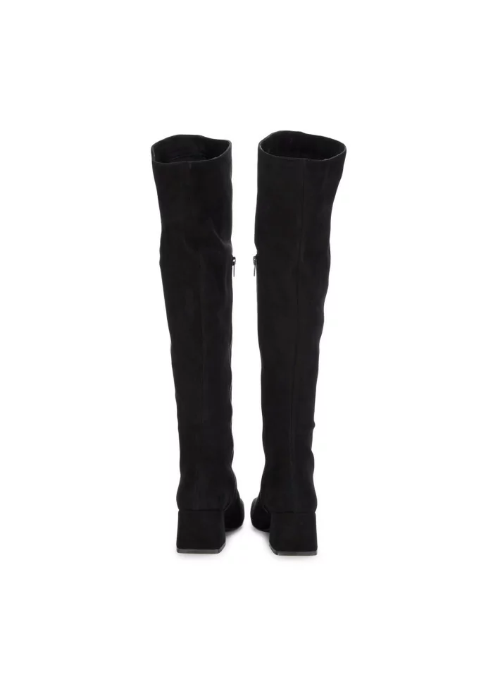 MA+DE 94 | STIVALI ALTI CAMOSCIO NERO Nuovo