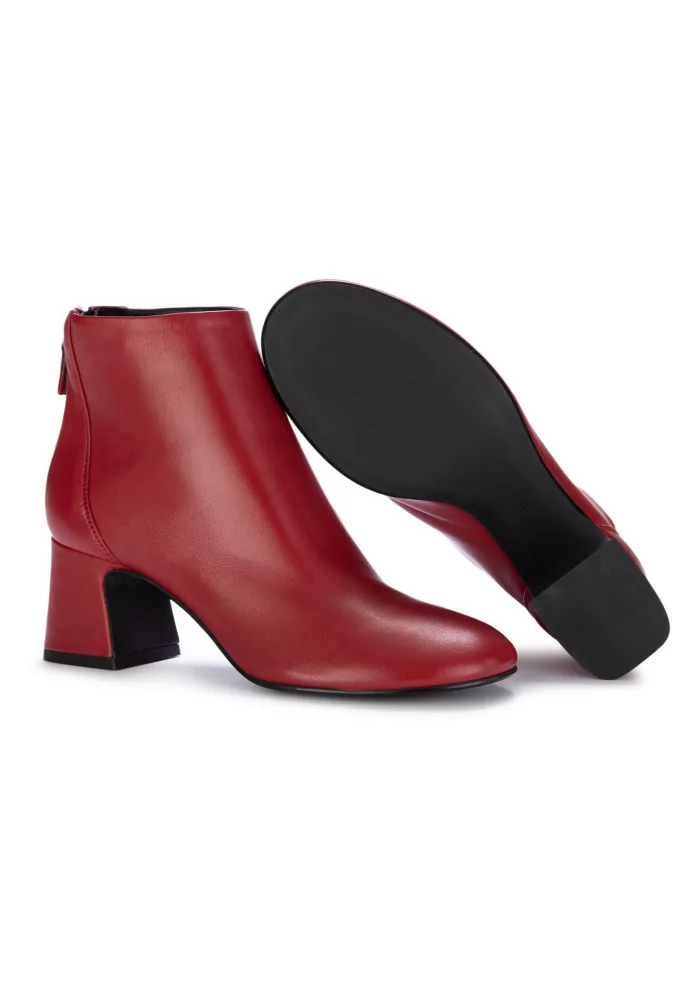 MA+DE 94 | STIVALETTI TACCO NAPPA ROSSO Presa