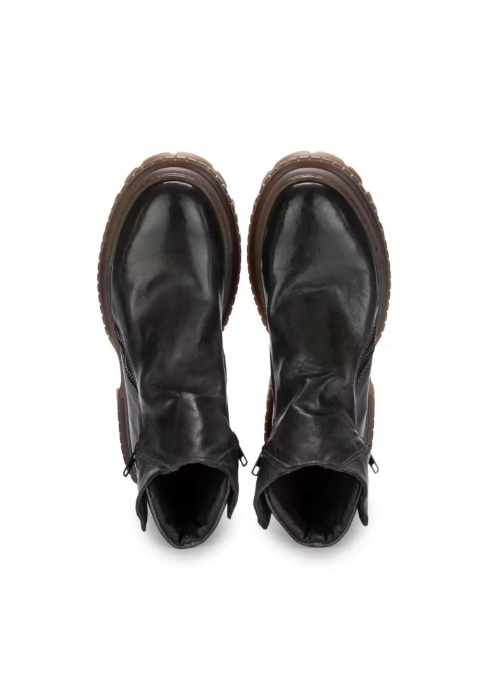 PAWELK'S | STIVALETTI CRUST ZIP MARRONE FANGO Saldi